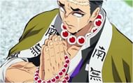 Gyomei Himejima in Demon Slayer (Image via Ufotable)
